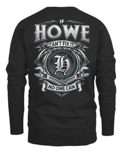 HOWE AP81-K4-626 - Personalized Ahmed Quote Apparel “If Ahmed Can't Fix It, No One Can” - Men's Long Sleeved T-Shirt - Black