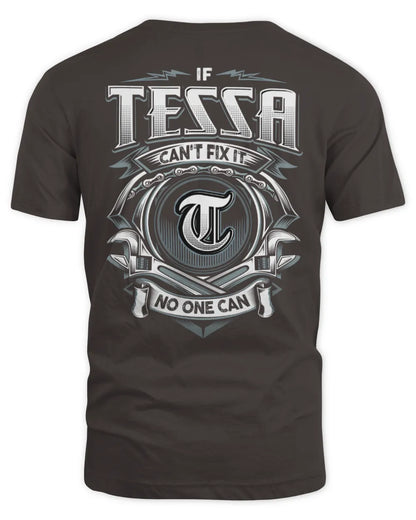 TESSA AP81-K4-626 - Personalized Ahmed Quote Apparel “If Ahmed Can't Fix It, No One Can” - Unisex Standard T-Shirt - Dark Chocolate