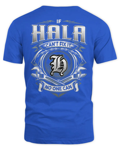 HALA AP81-K4-626 - Personalized Ahmed Quote Apparel “If Ahmed Can't Fix It, No One Can” - Unisex Standard T-Shirt - Royal
