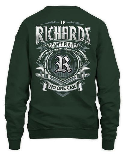 RICHARDS AP81-K4-626 - Personalized Ahmed Quote Apparel “If Ahmed Can't Fix It, No One Can” - Unisex Sweatshirt - Forest Green