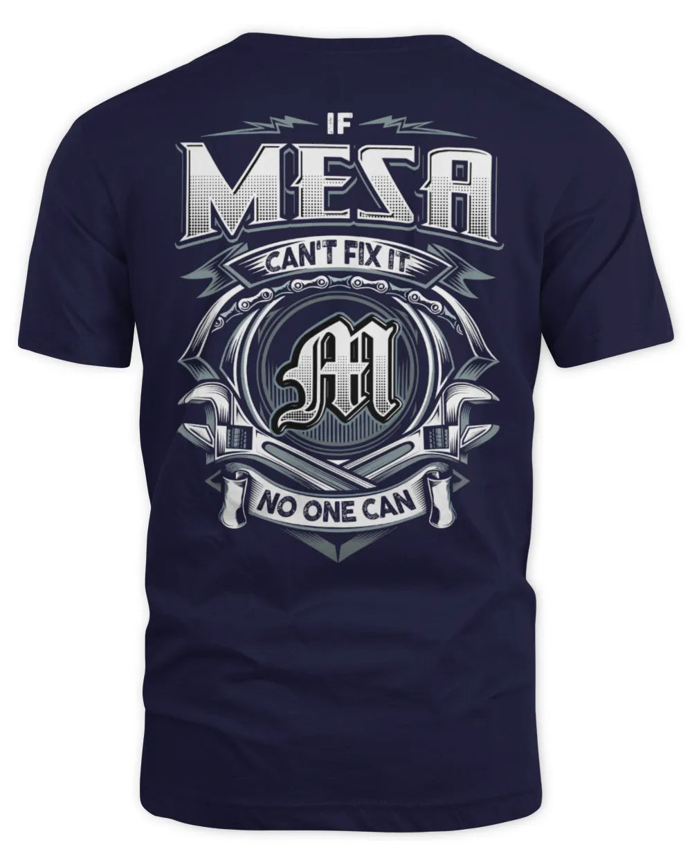 MESA AP81-K4-626 - Personalized Ahmed Quote Apparel “If Ahmed Can't Fix It, No One Can” - Unisex Standard T-Shirt - Navy