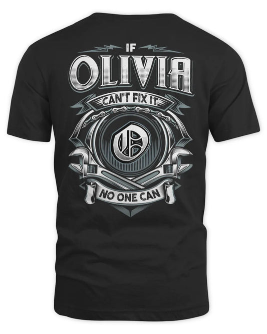 OLIVIA AP81-K4-626 - Personalized Ahmed Quote Apparel “If Ahmed Can't Fix It, No One Can” - Unisex Standard T-Shirt - Black