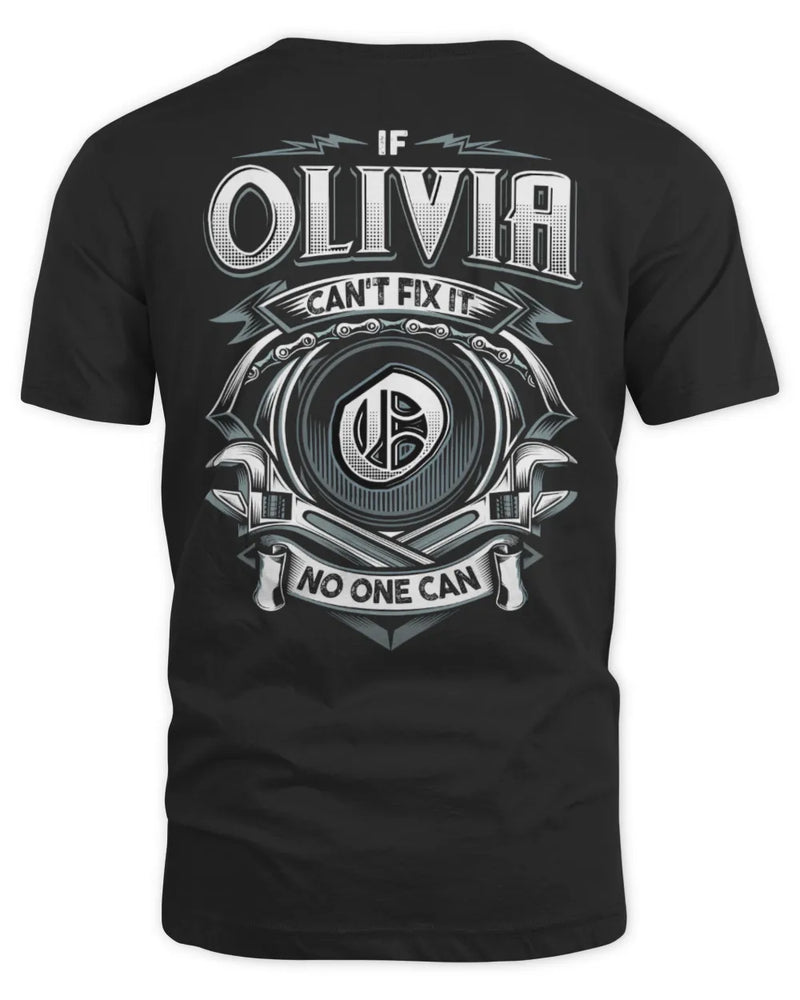 OLIVIA AP81-K4-626 - Personalized Ahmed Quote Apparel “If Ahmed Can't Fix It, No One Can” - Unisex Standard T-Shirt - Black