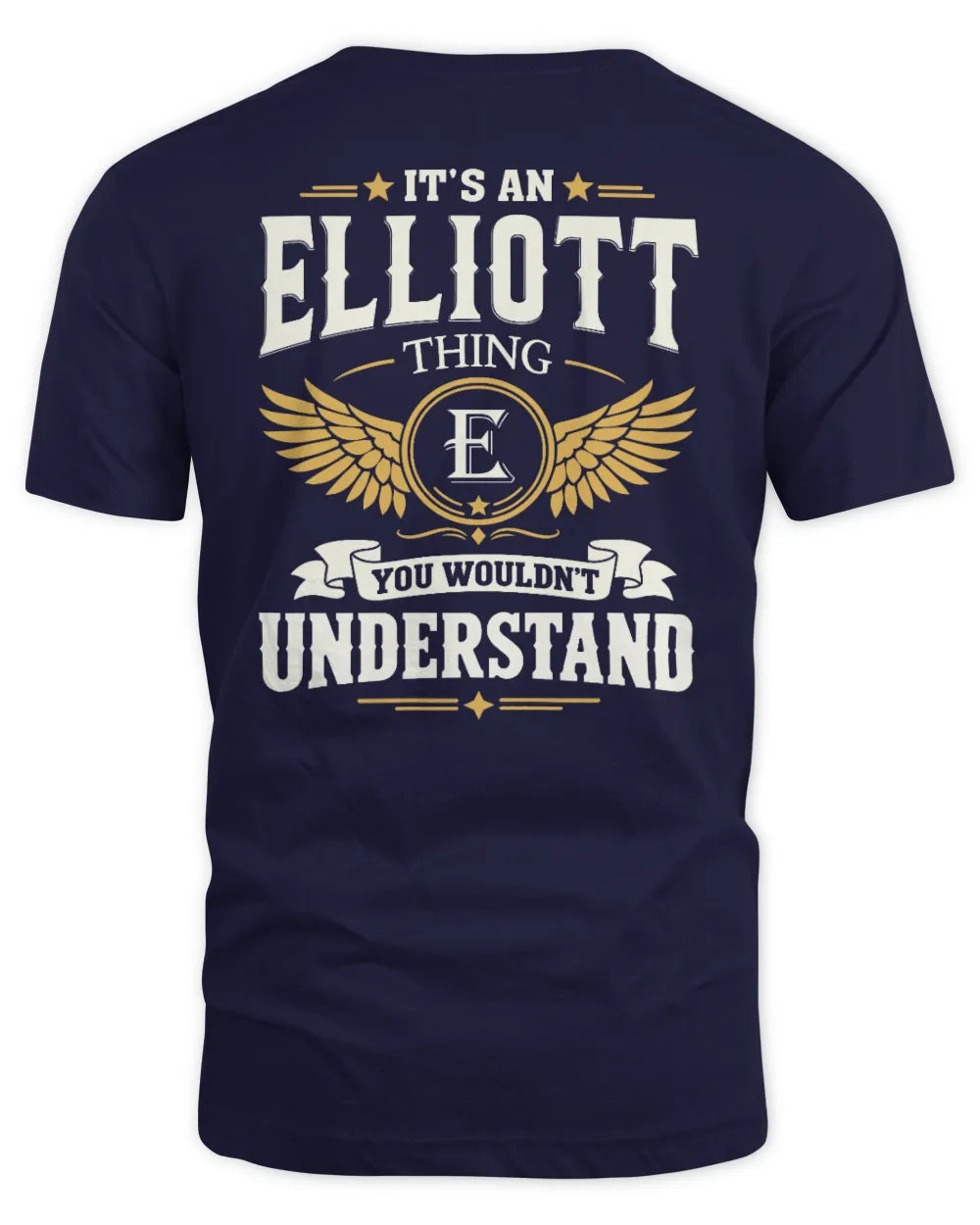 ELLIOTT KT06-M008 It’s a [NAME] Thing – You Wouldn’t Understand | Personalized Vintage T-Shirt - Unisex Standard T-Shirt - Navy