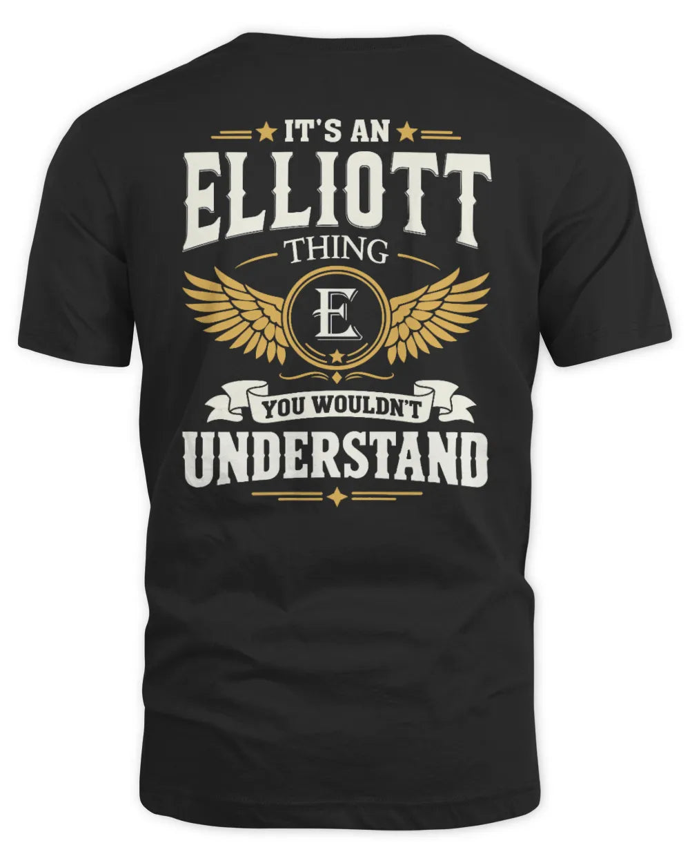 ELLIOTT KT06-M008 It’s a [NAME] Thing – You Wouldn’t Understand | Personalized Vintage T-Shirt - Unisex Standard T-Shirt - Black