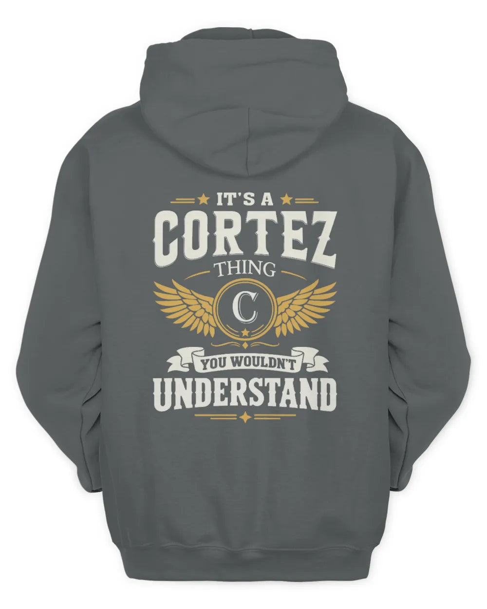CORTEZ KT06-M008 It’s a [NAME] Thing – You Wouldn’t Understand | Personalized Vintage T-Shirt - Unisex Hoodie - Charcoal