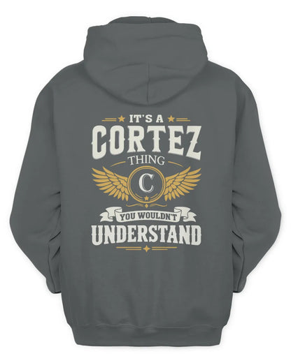 CORTEZ KT06-M008 It’s a [NAME] Thing – You Wouldn’t Understand | Personalized Vintage T-Shirt - Unisex Hoodie - Charcoal