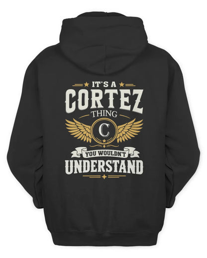 CORTEZ KT06-M008 It’s a [NAME] Thing – You Wouldn’t Understand | Personalized Vintage T-Shirt - Unisex Hoodie - Black