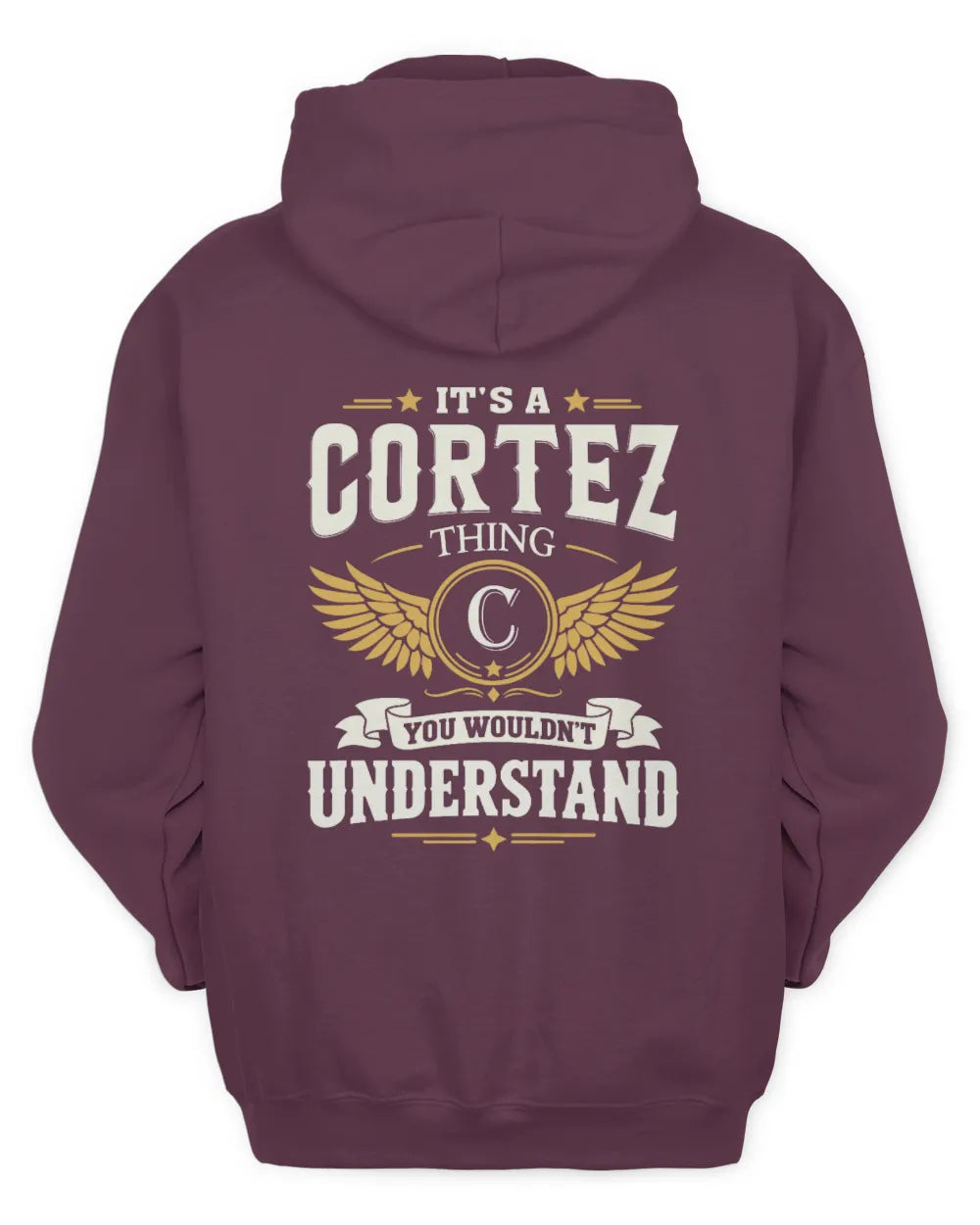CORTEZ KT06-M008 It’s a [NAME] Thing – You Wouldn’t Understand | Personalized Vintage T-Shirt - Unisex Hoodie - Maroon