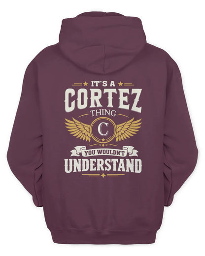 CORTEZ KT06-M008 It’s a [NAME] Thing – You Wouldn’t Understand | Personalized Vintage T-Shirt - Unisex Hoodie - Maroon