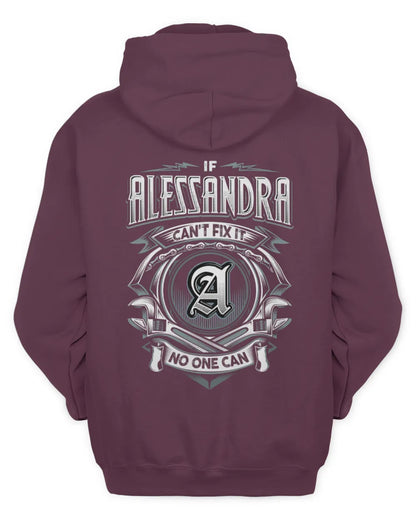 ALESSANDRA AP81-K4-626 - Personalized Ahmed Quote Apparel “If Ahmed Can't Fix It, No One Can” - Unisex Hoodie - Maroon