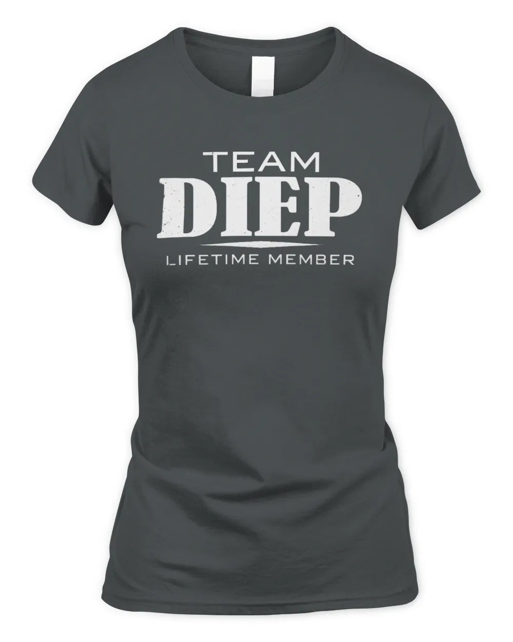 DIEP BL62-K4-128 - Personalized “Team NAME Lifetime Member” - Women's Standard T-Shirt - Charcoal