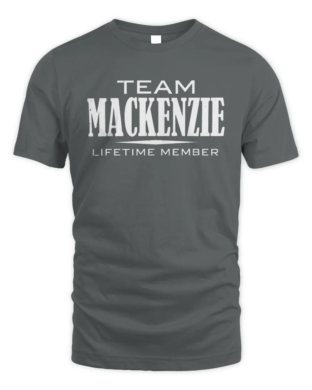 MACKENZIE BL62-K4-128 - Personalized “Team NAME Lifetime Member” - Unisex Standard T-Shirt - Charcoal
