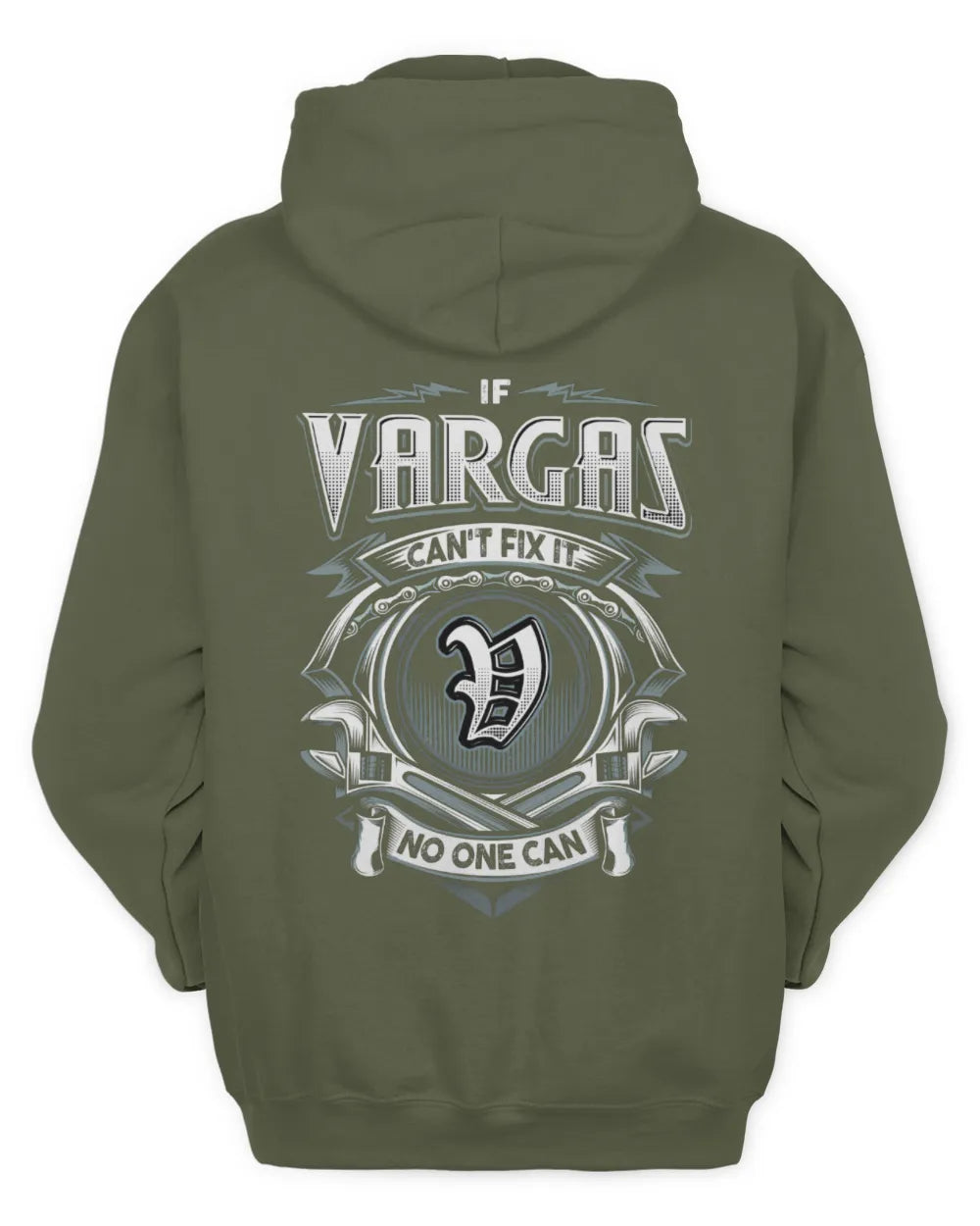 VARGAS AP81-K4-626 - Personalized Ahmed Quote Apparel “If Ahmed Can't Fix It, No One Can” - Unisex Hoodie - Military Green