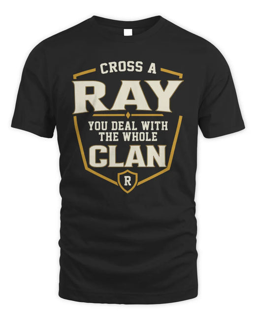RAY NT1-K008 Cross A/An NAME, You Deal With the Whole Clan | Personalized Vintage T-Shirt