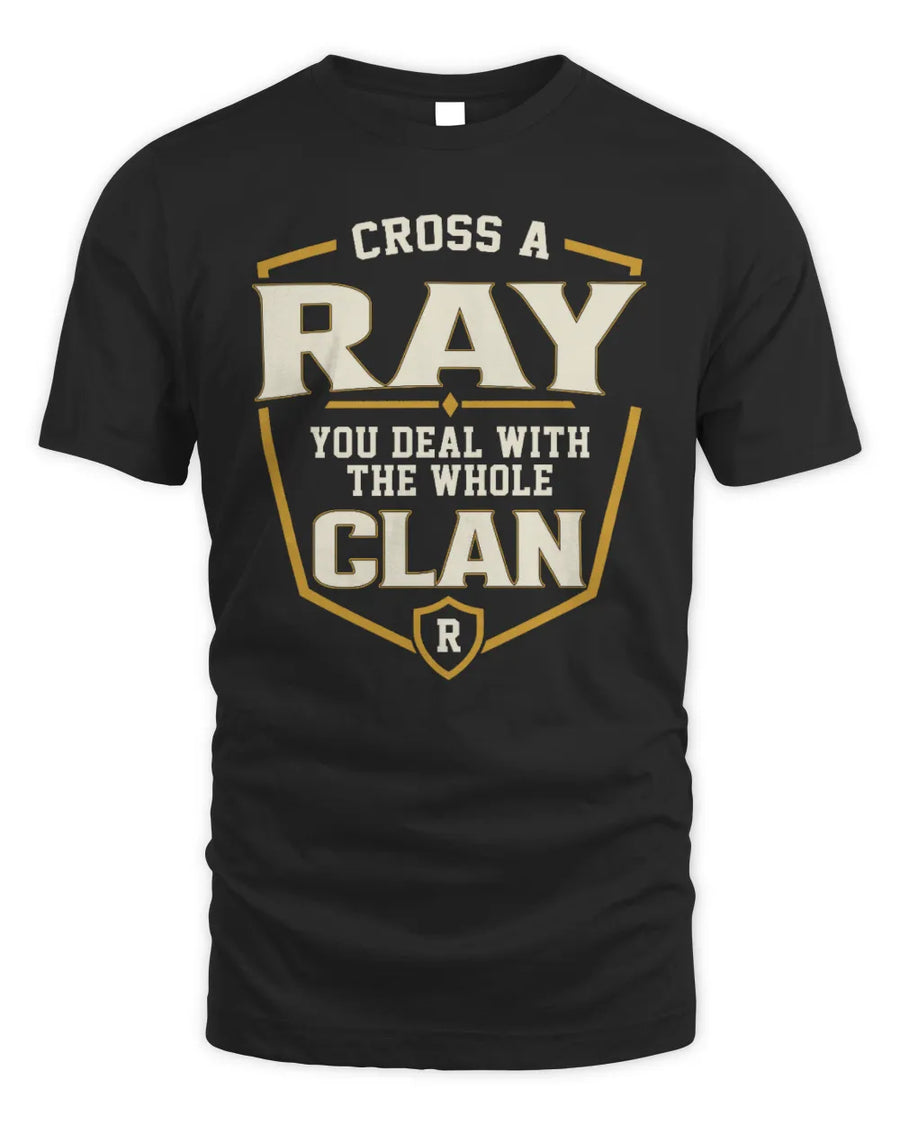 RAY NT1-K008 Cross A/An NAME, You Deal With the Whole Clan | Personalized Vintage T-Shirt