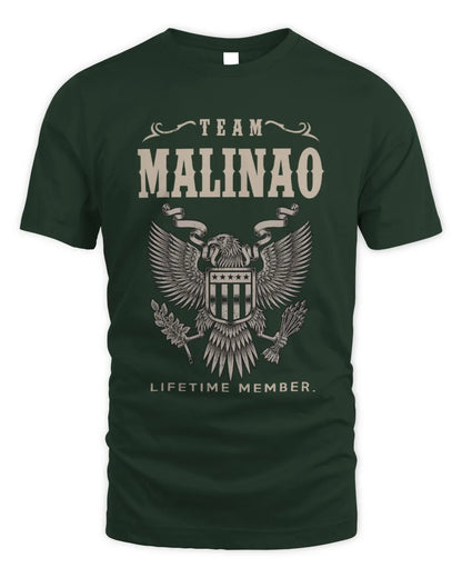 MALINAO TP06-K82 – Personalized Classic Style Apparel “Team NAME Lifetime Member” - Unisex Standard T-Shirt - Forest Green