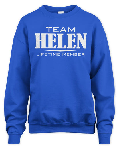 HELEN BL62-K4-128 - Personalized “Team NAME Lifetime Member” - Unisex Sweatshirt - Royal