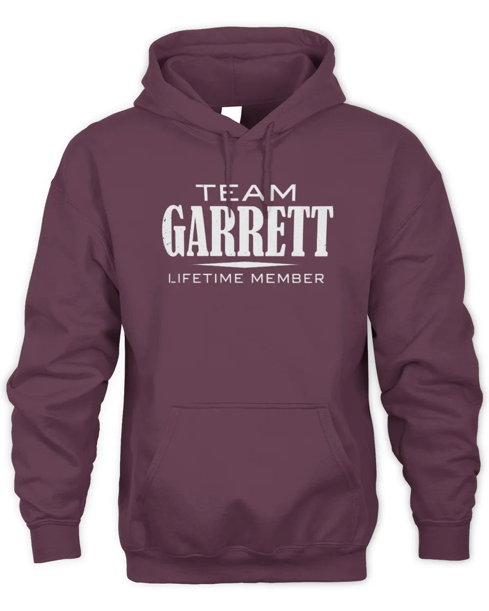 GARRETT BL62-K4-128 - Personalized “Team NAME Lifetime Member” - Unisex Hoodie - Maroon