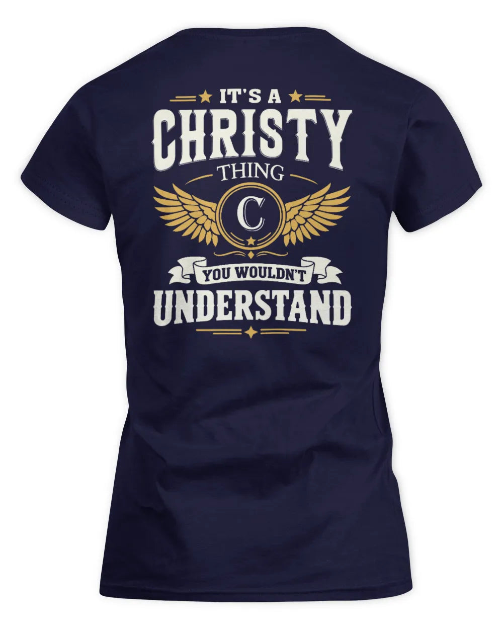 CHRISTY KT06-M008 It’s a [NAME] Thing – You Wouldn’t Understand | Personalized Vintage T-Shirt - Women's Standard T-Shirt - Navy