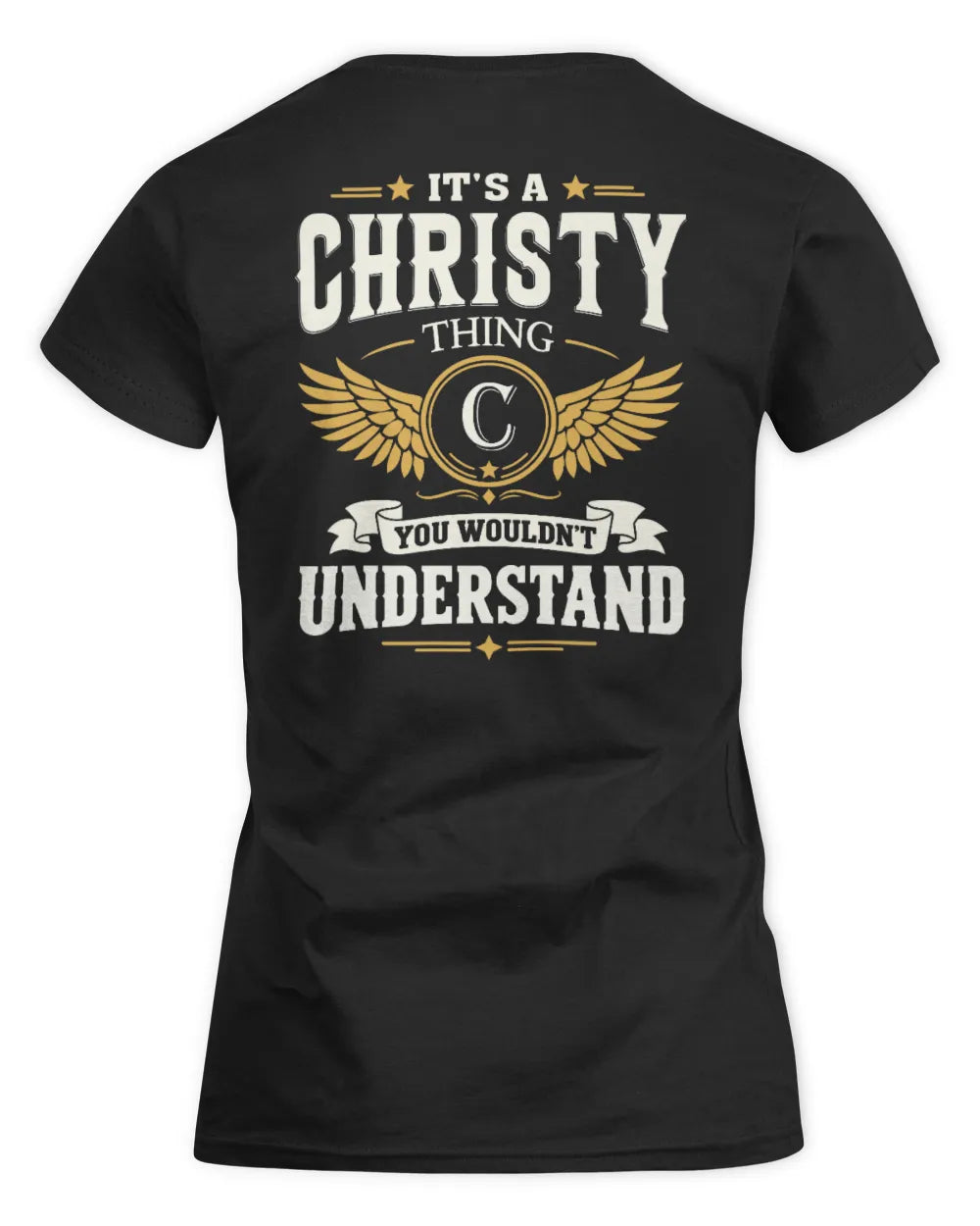 CHRISTY KT06-M008 It’s a [NAME] Thing – You Wouldn’t Understand | Personalized Vintage T-Shirt - Women's Standard T-Shirt - Black