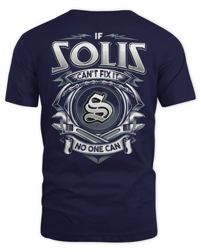 SOLIS AP81-K4-626 - Personalized Ahmed Quote Apparel “If Ahmed Can't Fix It, No One Can” - Unisex Standard T-Shirt - Navy