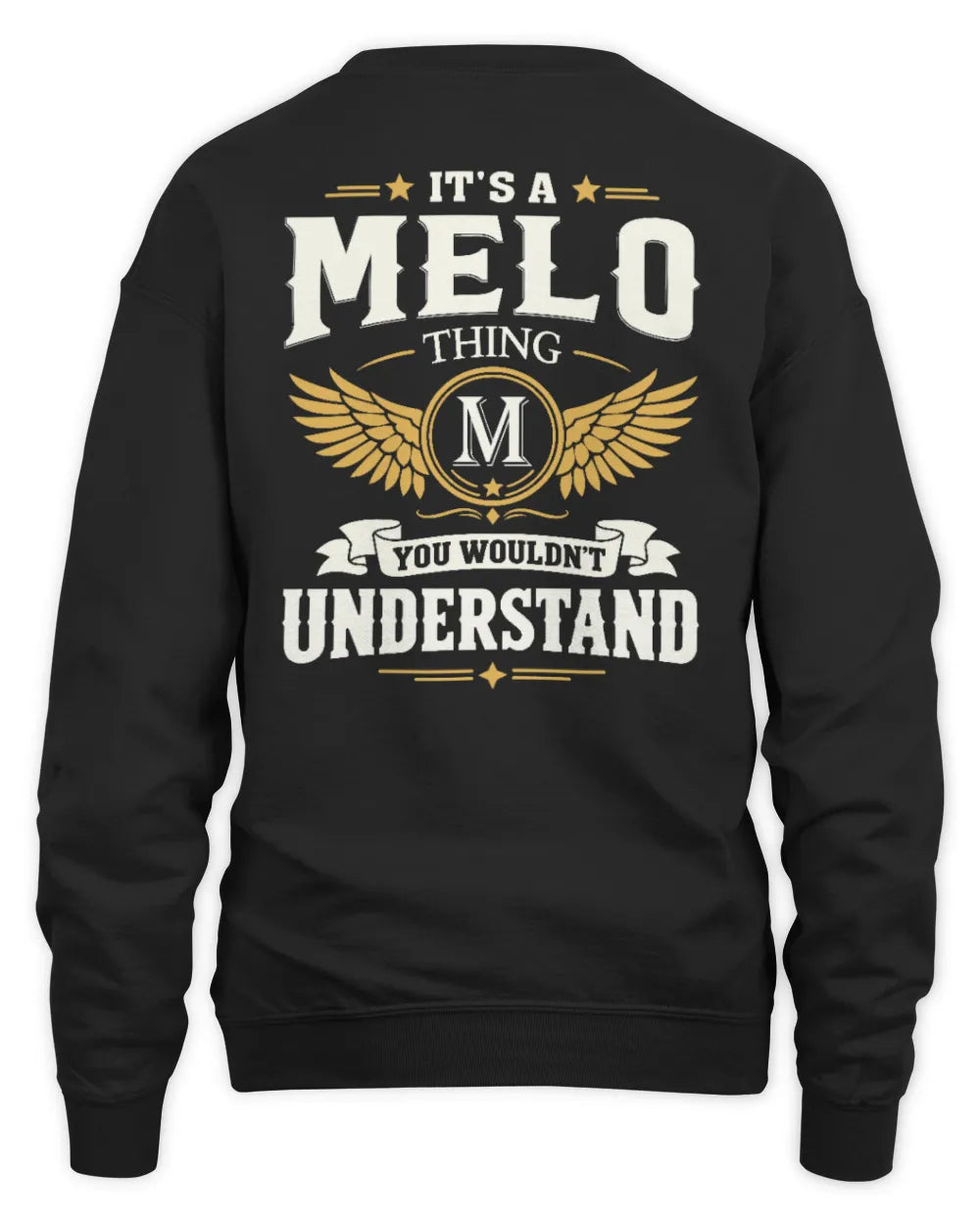 MELO KT06-M008 It’s a [NAME] Thing – You Wouldn’t Understand | Personalized Vintage T-Shirt - Unisex Sweatshirt - Black