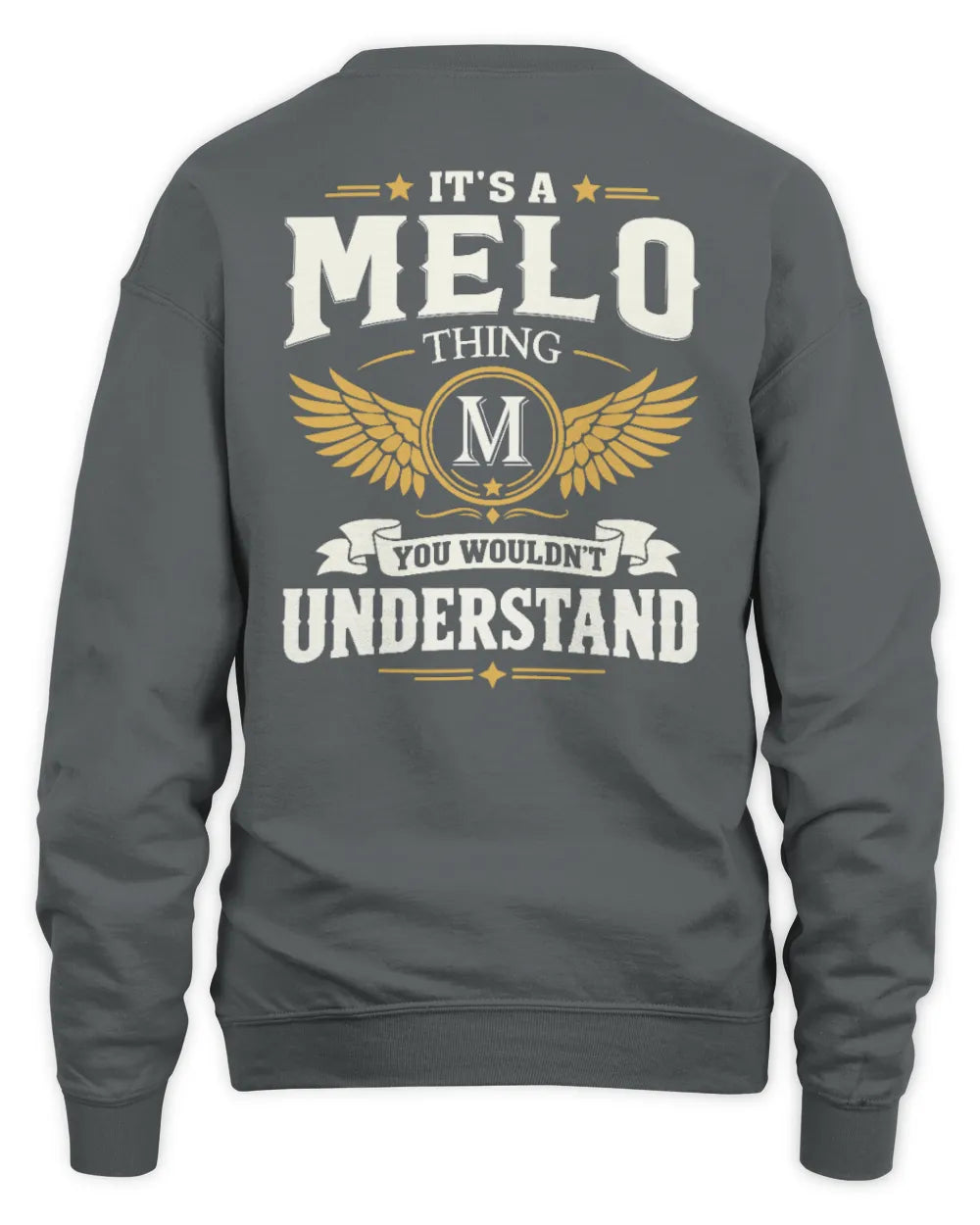 MELO KT06-M008 It’s a [NAME] Thing – You Wouldn’t Understand | Personalized Vintage T-Shirt - Unisex Sweatshirt - Charcoal
