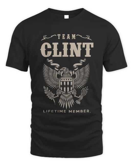 CLINT TP06-K82 – Personalized Classic Style Apparel “Team NAME Lifetime Member”