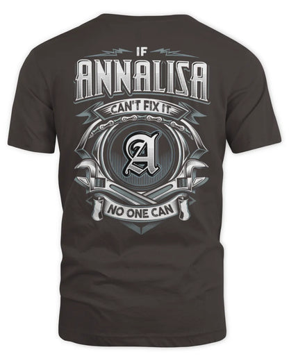 ANNALISA AP81-K4-626 - Personalized Ahmed Quote Apparel “If Ahmed Can't Fix It, No One Can” - Unisex Standard T-Shirt - Dark Chocolate
