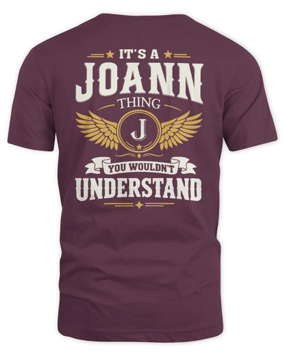 JOANN KT06-M008 It’s a [NAME] Thing – You Wouldn’t Understand | Personalized Vintage T-Shirt - Unisex Standard T-Shirt - Maroon
