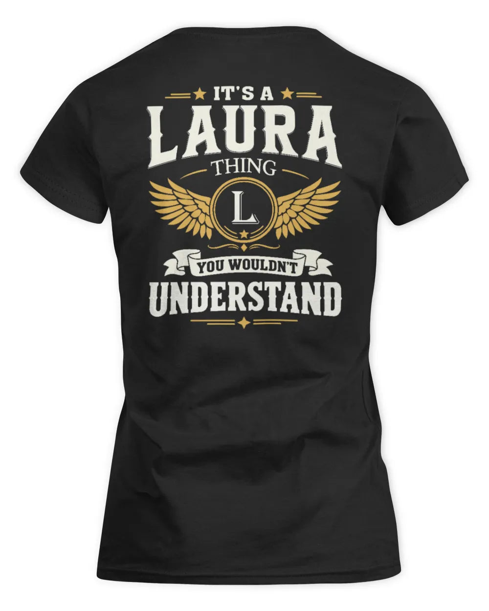 LAURA KT06-M008 It’s a [NAME] Thing – You Wouldn’t Understand | Personalized Vintage T-Shirt - Women's Standard T-Shirt - Black