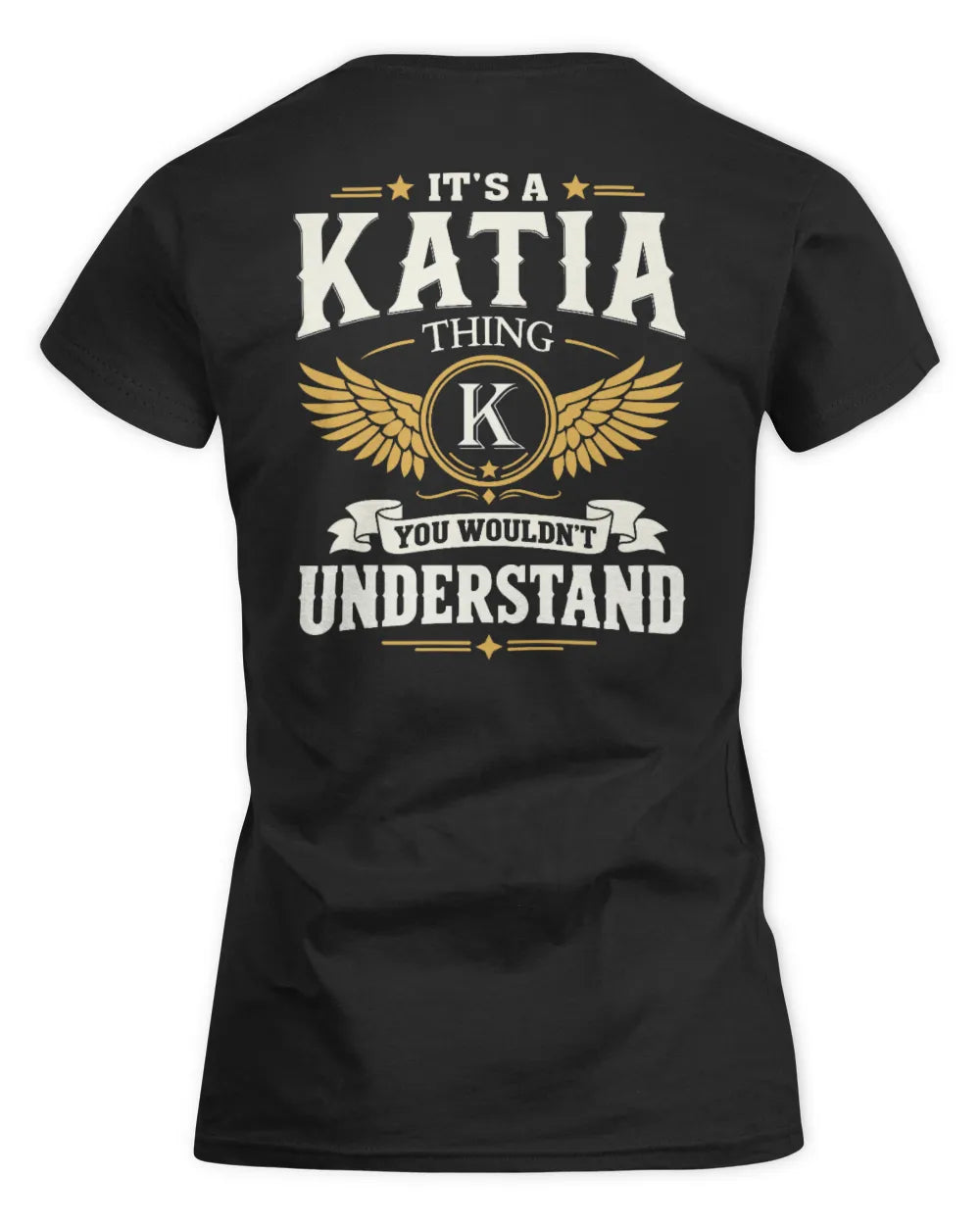KATIA KT06-M008 It’s a [NAME] Thing – You Wouldn’t Understand | Personalized Vintage T-Shirt - Women's Standard T-Shirt - Black