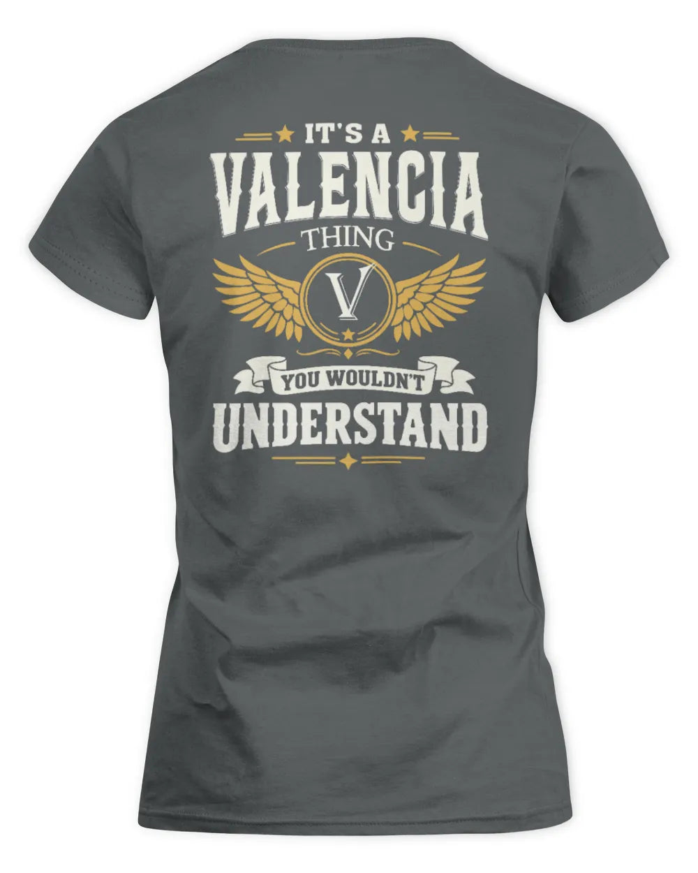 VALENCIA KT06-M008 It’s a [NAME] Thing – You Wouldn’t Understand | Personalized Vintage T-Shirt - Women's Standard T-Shirt - Charcoal