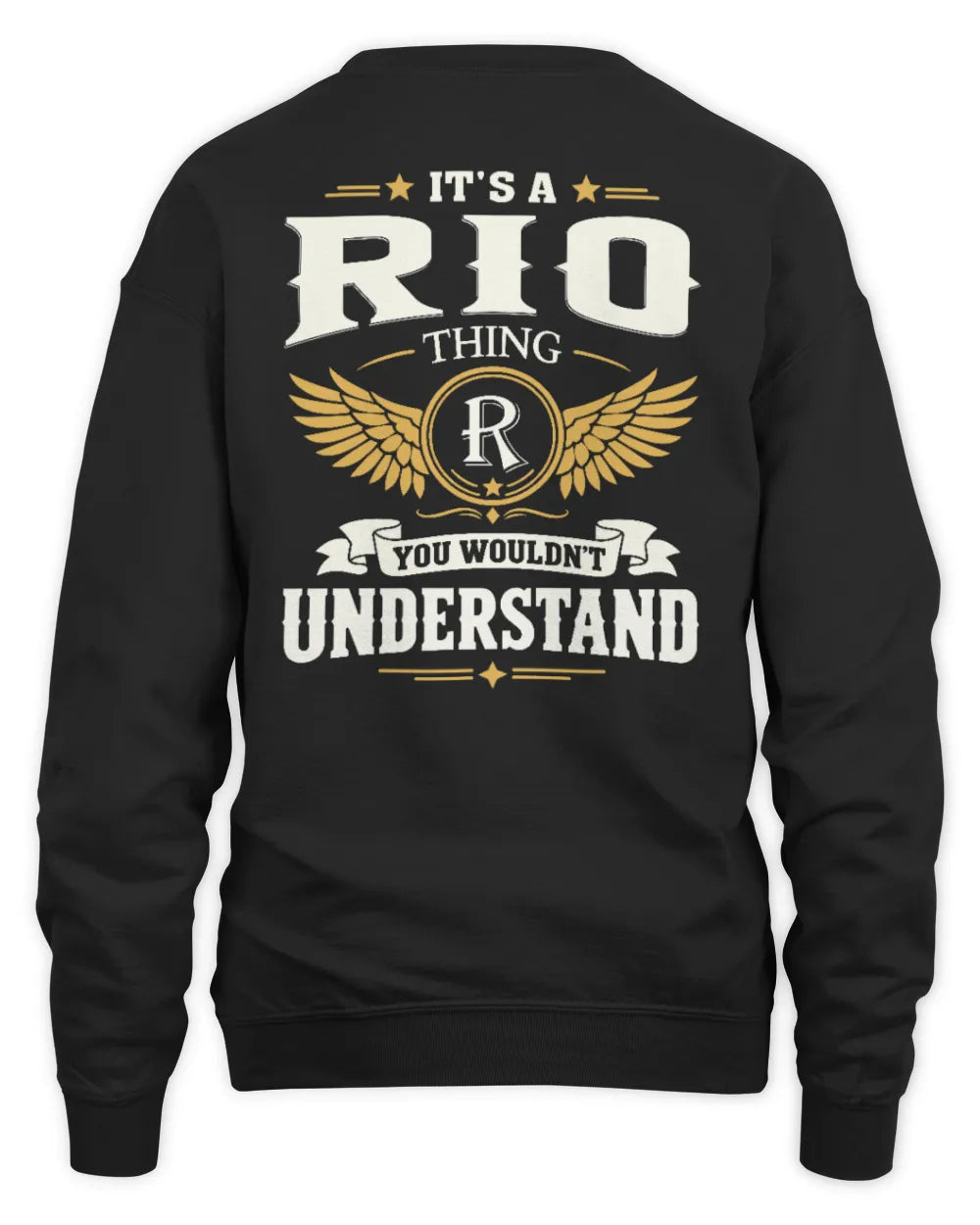 RIO KT06-M008 It’s a [NAME] Thing – You Wouldn’t Understand | Personalized Vintage T-Shirt - Unisex Sweatshirt - Black