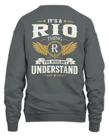RIO KT06-M008 It’s a [NAME] Thing – You Wouldn’t Understand | Personalized Vintage T-Shirt - Unisex Sweatshirt - Charcoal