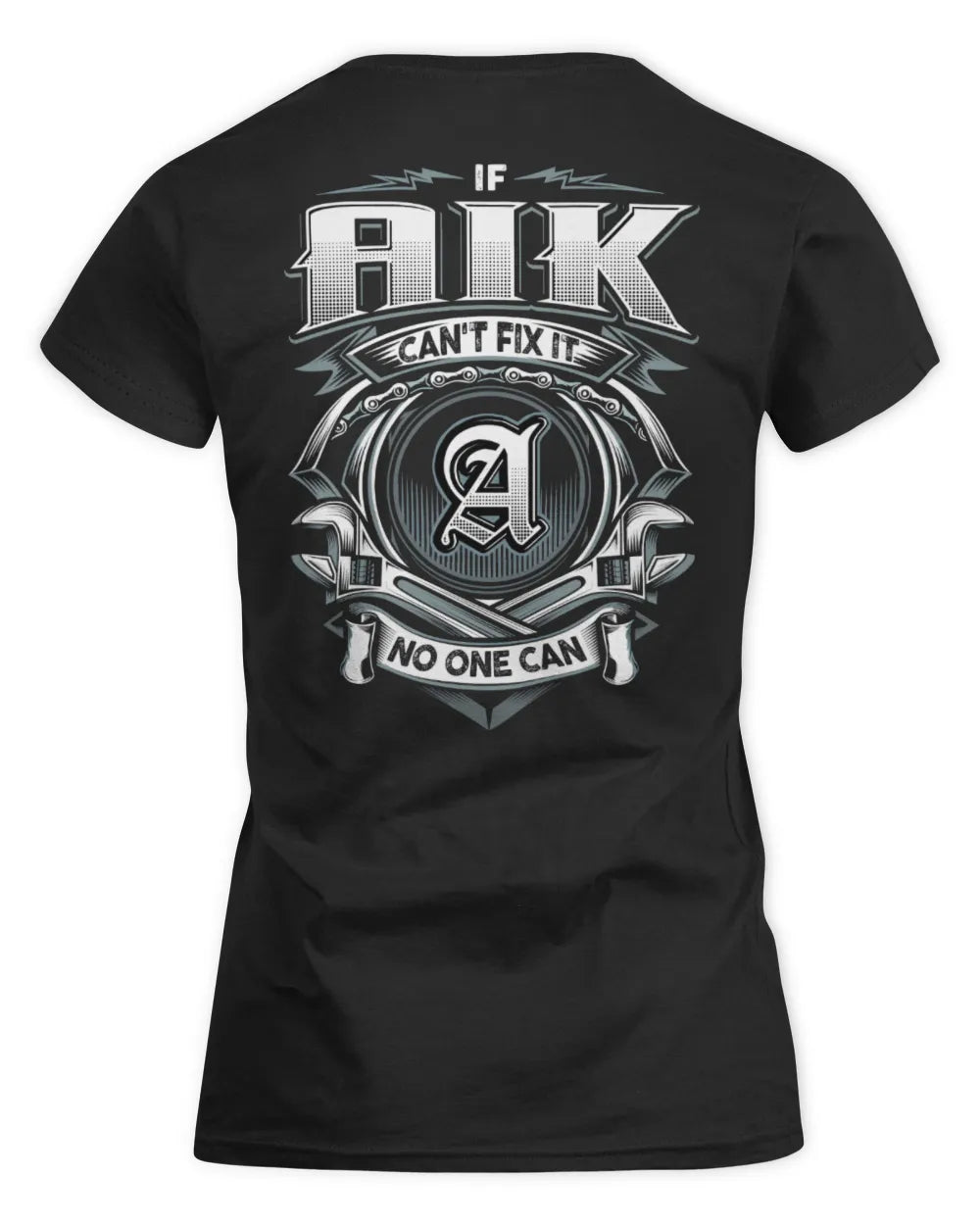 AIK AP81-K4-626 - Personalized Ahmed Quote Apparel “If Ahmed Can't Fix It, No One Can” - Women's Standard T-Shirt - Black