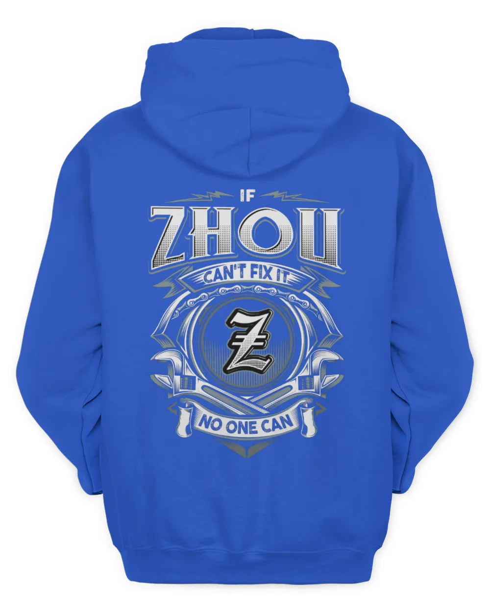 ZHOU AP81-K4-626 - Personalized Ahmed Quote Apparel “If Ahmed Can't Fix It, No One Can” - Unisex Hoodie - Royal