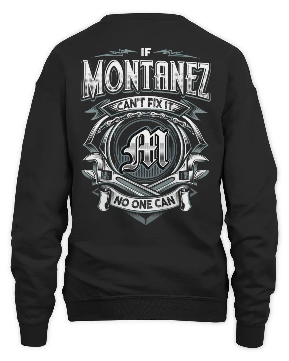 MONTANEZ AP81-K4-626 - Personalized Ahmed Quote Apparel “If Ahmed Can't Fix It, No One Can” - Unisex Sweatshirt - Black