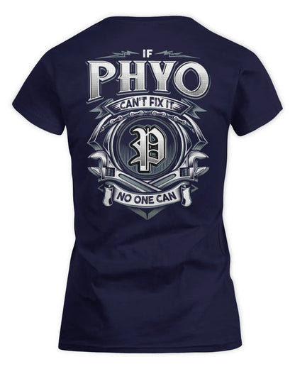 PHYO AP81-K4-626 - Personalized Ahmed Quote Apparel “If Ahmed Can't Fix It, No One Can” - Women's Standard T-Shirt - Navy
