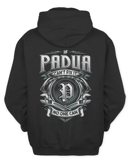 PADUA AP81-K4-626 - Personalized Ahmed Quote Apparel “If Ahmed Can't Fix It, No One Can” - Unisex Hoodie - Black