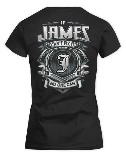 JAMES AP81-K4-626 - Personalized Ahmed Quote Apparel “If Ahmed Can't Fix It, No One Can” - Women's Standard T-Shirt - Black