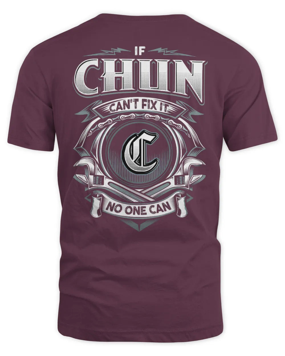 CHUN AP81-K4-626 - Personalized Ahmed Quote Apparel “If Ahmed Can't Fix It, No One Can” - Unisex Standard T-Shirt - Maroon