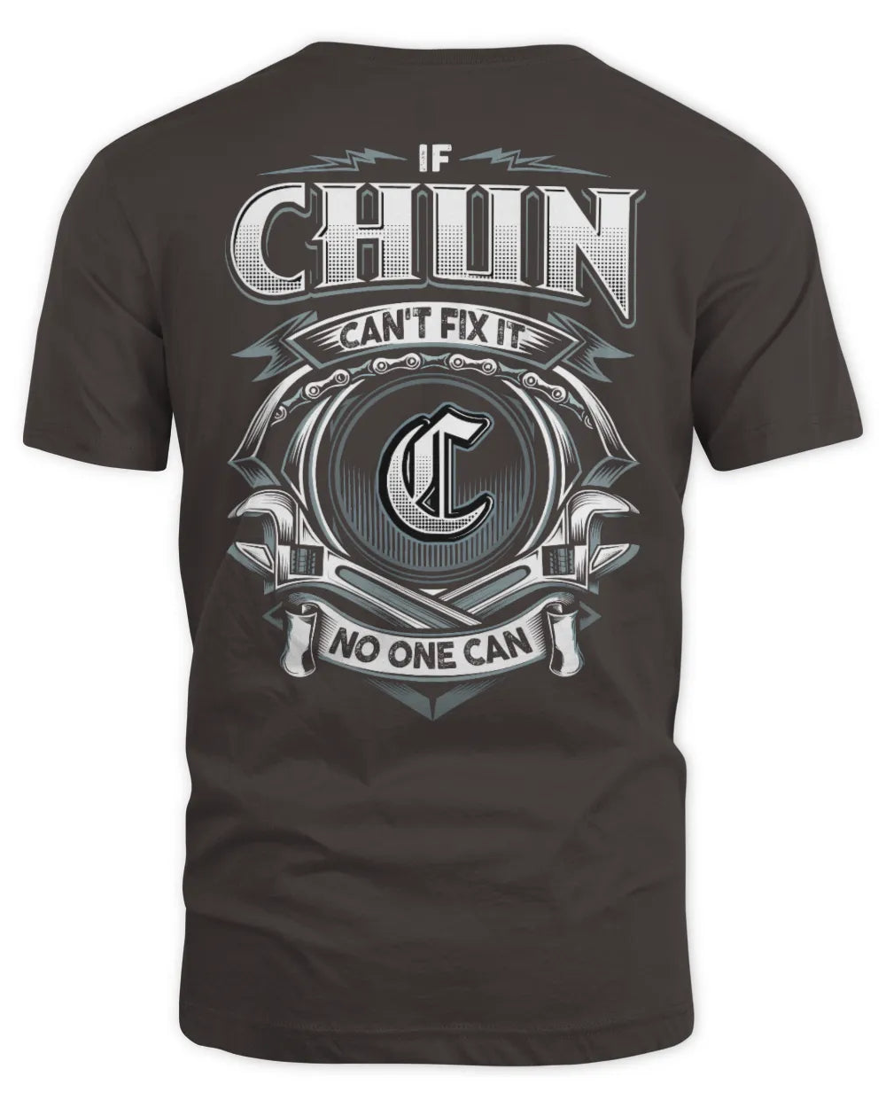 CHUN AP81-K4-626 - Personalized Ahmed Quote Apparel “If Ahmed Can't Fix It, No One Can” - Unisex Standard T-Shirt - Dark Chocolate