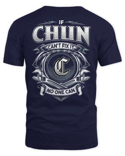 CHUN AP81-K4-626 - Personalized Ahmed Quote Apparel “If Ahmed Can't Fix It, No One Can” - Unisex Standard T-Shirt - Navy