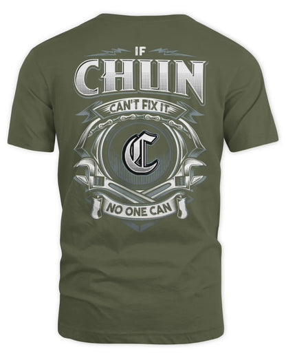 CHUN AP81-K4-626 - Personalized Ahmed Quote Apparel “If Ahmed Can't Fix It, No One Can” - Unisex Standard T-Shirt - Military Green