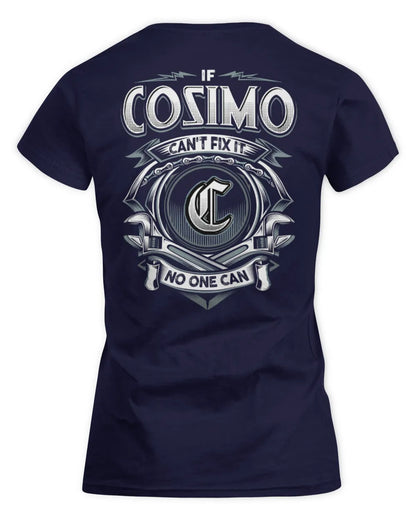 COSIMO AP81-K4-626 - Personalized Ahmed Quote Apparel “If Ahmed Can't Fix It, No One Can” - Women's Standard T-Shirt - Navy