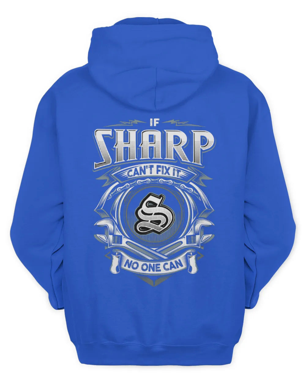 SHARP AP81-K4-626 - Personalized Ahmed Quote Apparel “If Ahmed Can't Fix It, No One Can” - Unisex Hoodie - Royal
