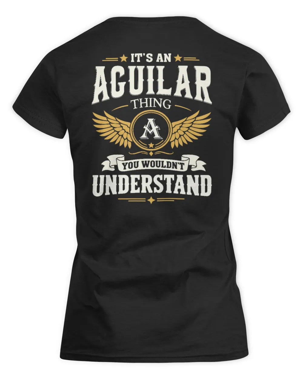 AGUILAR KT06-M008 It’s a [NAME] Thing – You Wouldn’t Understand | Personalized Vintage T-Shirt - Women's Standard T-Shirt - Black