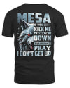 MESA AP62-K4-666 - Personalized Fierce Wolf Quote Apparel “If You Kick Me When I’m Down, You Better Pray I Don’t Get Up”
